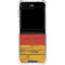 German Flag Dark Wood Galaxy Z Flip6 Clear Case
